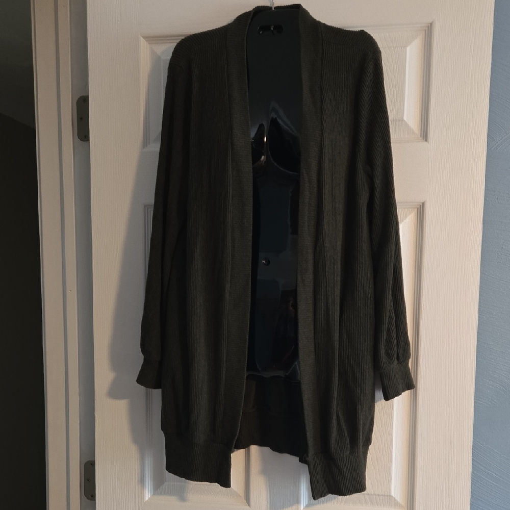 NATURAL LIFE Olive Green Women’s Cardigan